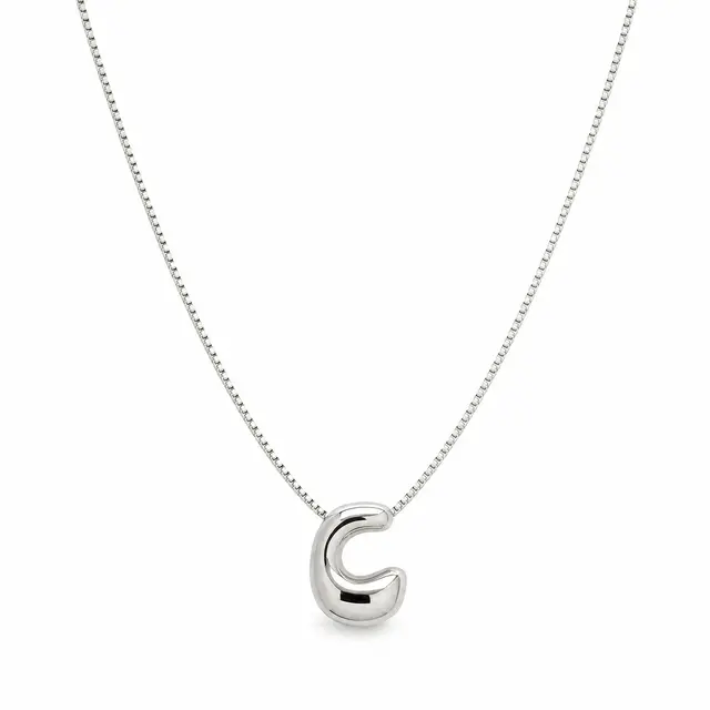 Silver Bubble - C Necklace