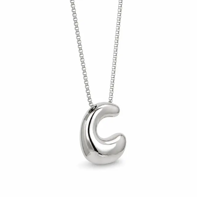 Silver Bubble - C Necklace