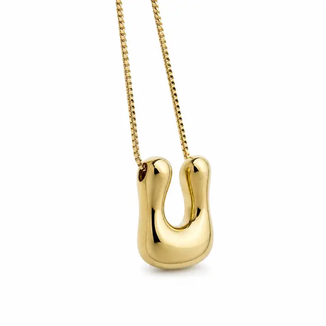 Gold Bubble - U Necklace