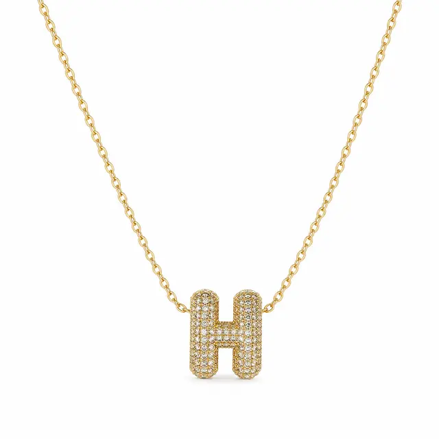 Iced-Out Letter 'H'