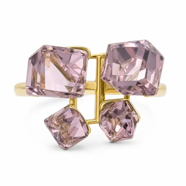 Amethystia Quad Cube Ring