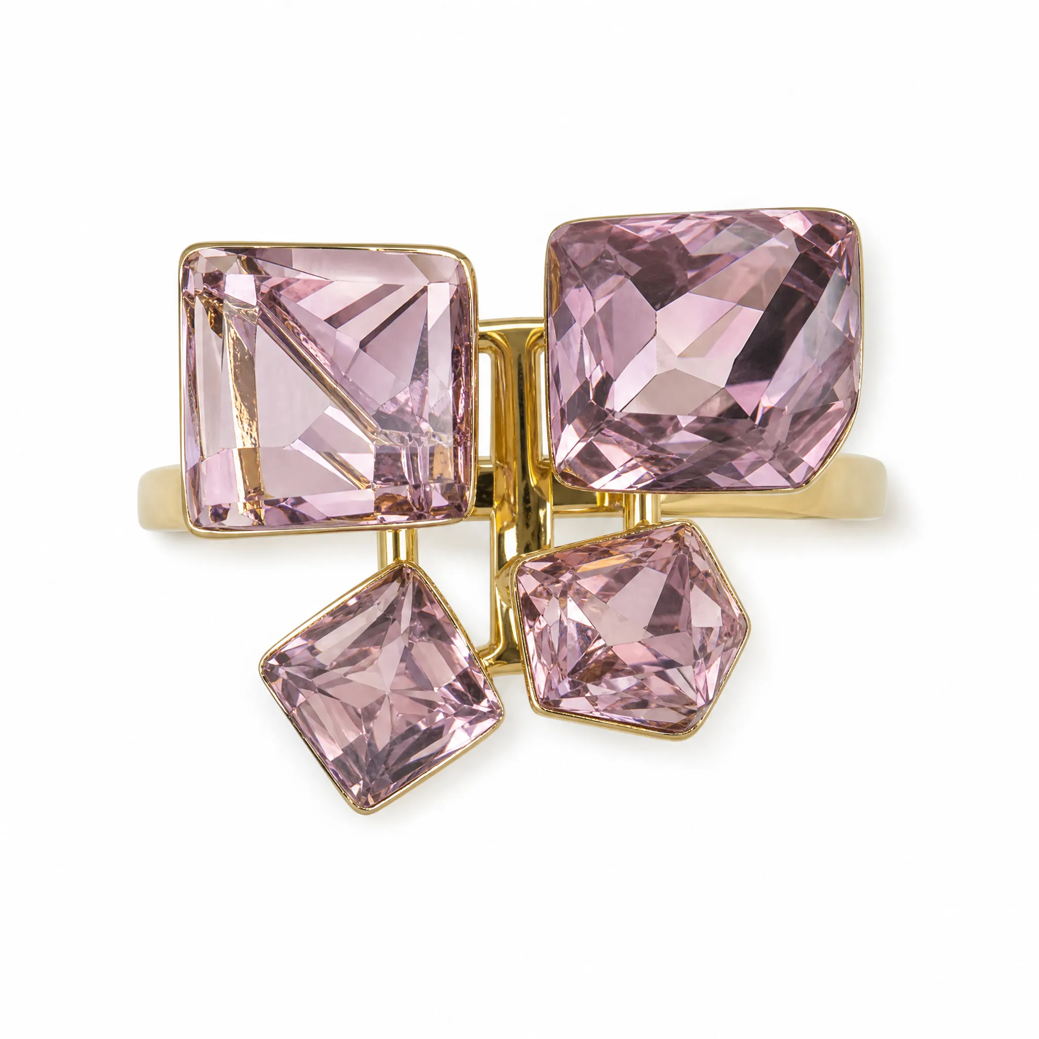 Amethystia Quad Cube Ring